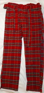 Red plaid pants